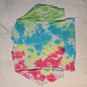 Handmade Boys Girls Tie Dye Longsleeve Shirt Youth Medium M